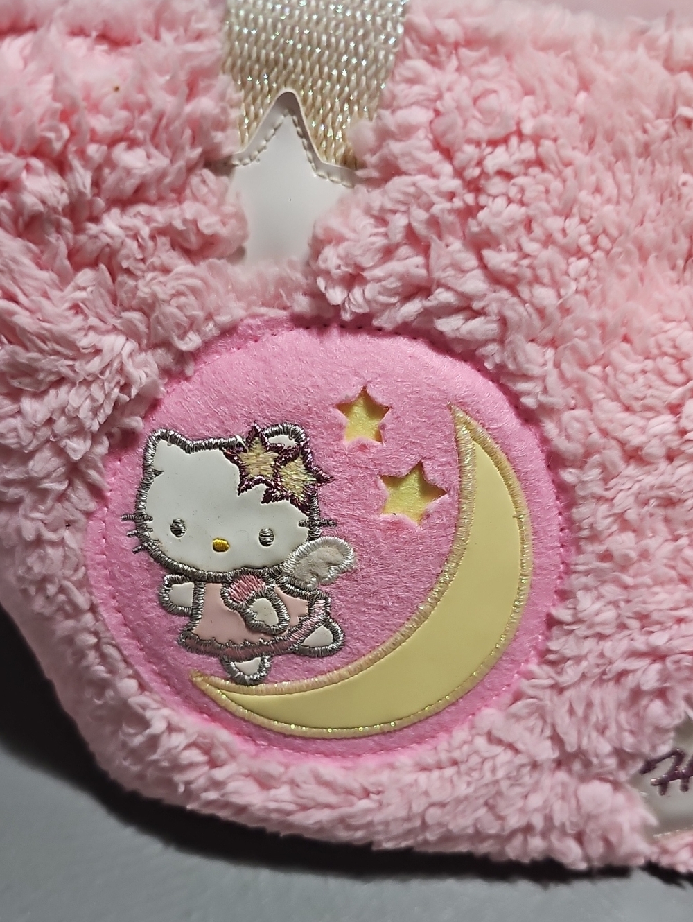 Hello Kitty Rare Pink Angel Stars & Moon Sanrio 2004 Plush Vintage Hand Bag - Picture 2 of 9